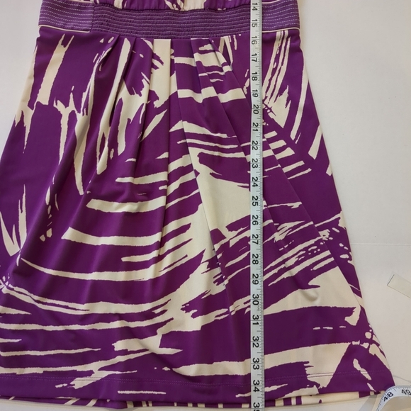 BCBG MAXAZRIA Women's Poly Orchid Purple Sleeveless Dress, Size M - Picture 5 of 8